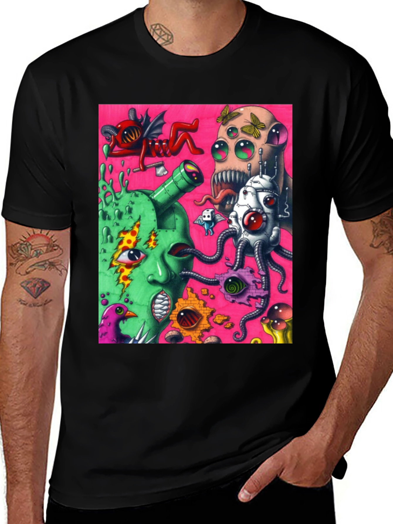 Variant 7 of Surreal Art Print Black Tee