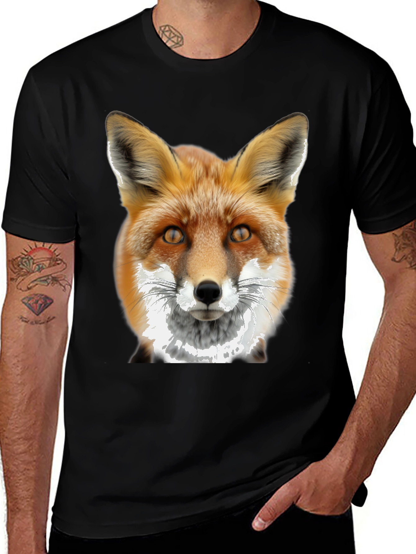 Variant 29 of Fox Graphic Tee - Men's Black T-Shirt