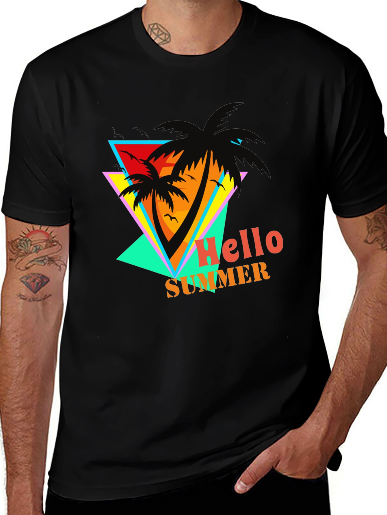Variant 29 of Hello Summer Retro Graphic T-Shirt