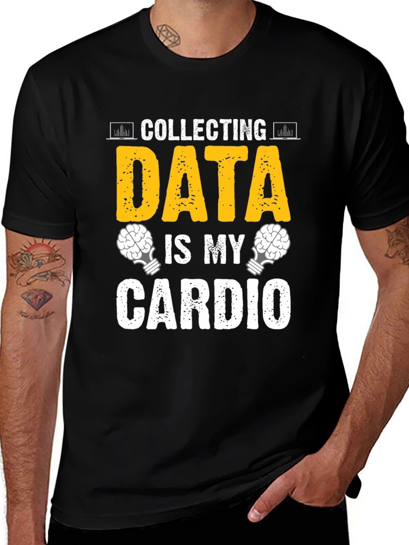 Variant 21 of Data Collecting is My Cardio T-Shirt