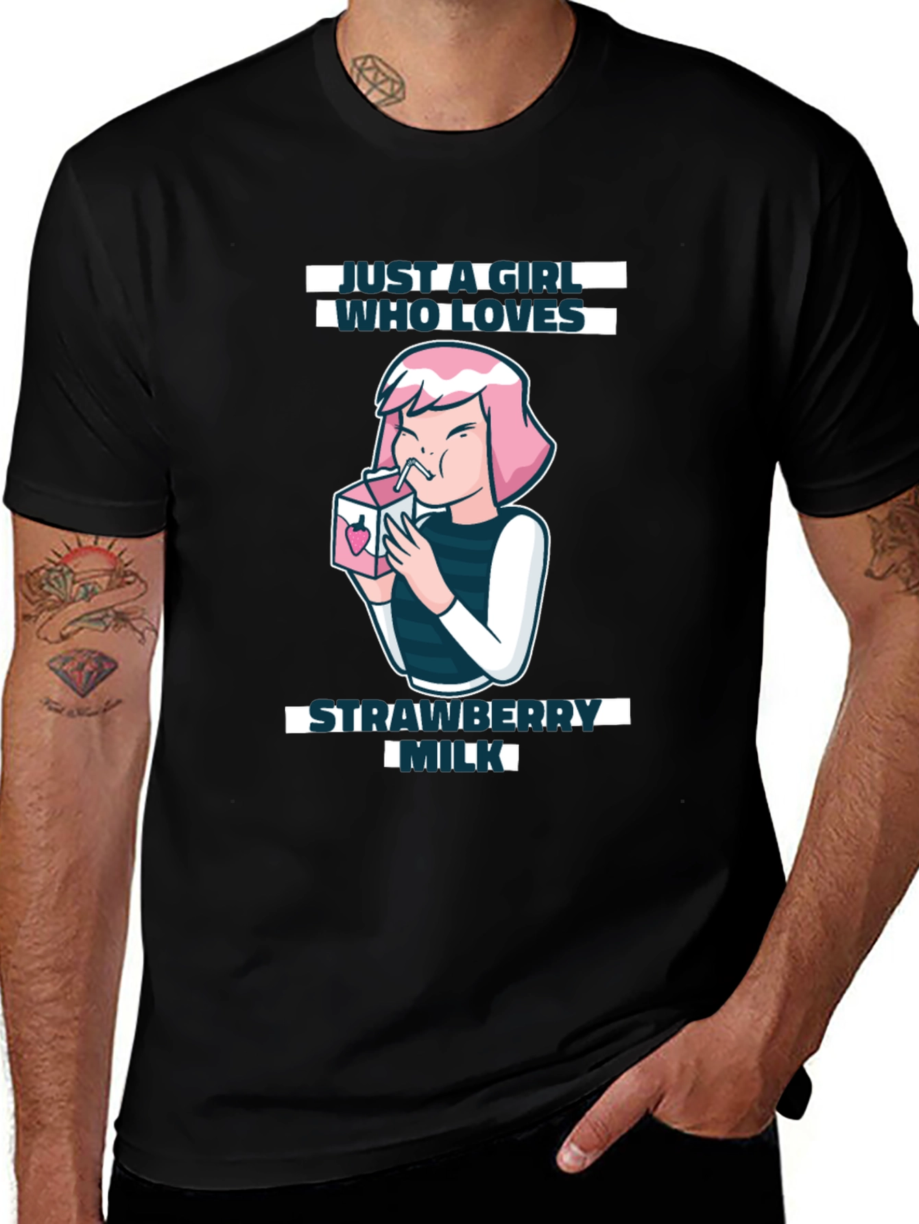 Variant 26 of Strawberry Milk Lover T-Shirt