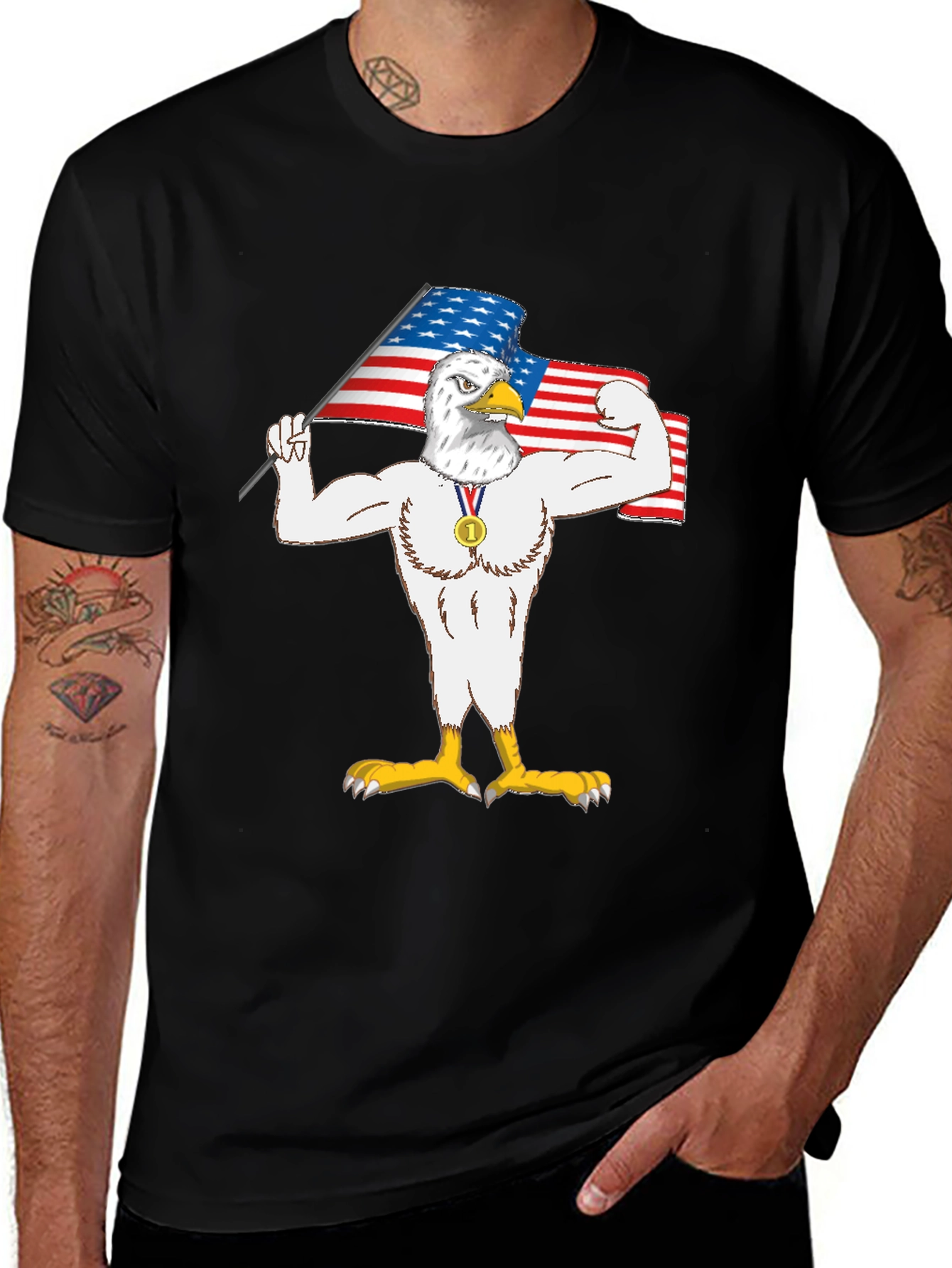 Variant 3 of Patriotic Eagle T-Shirt