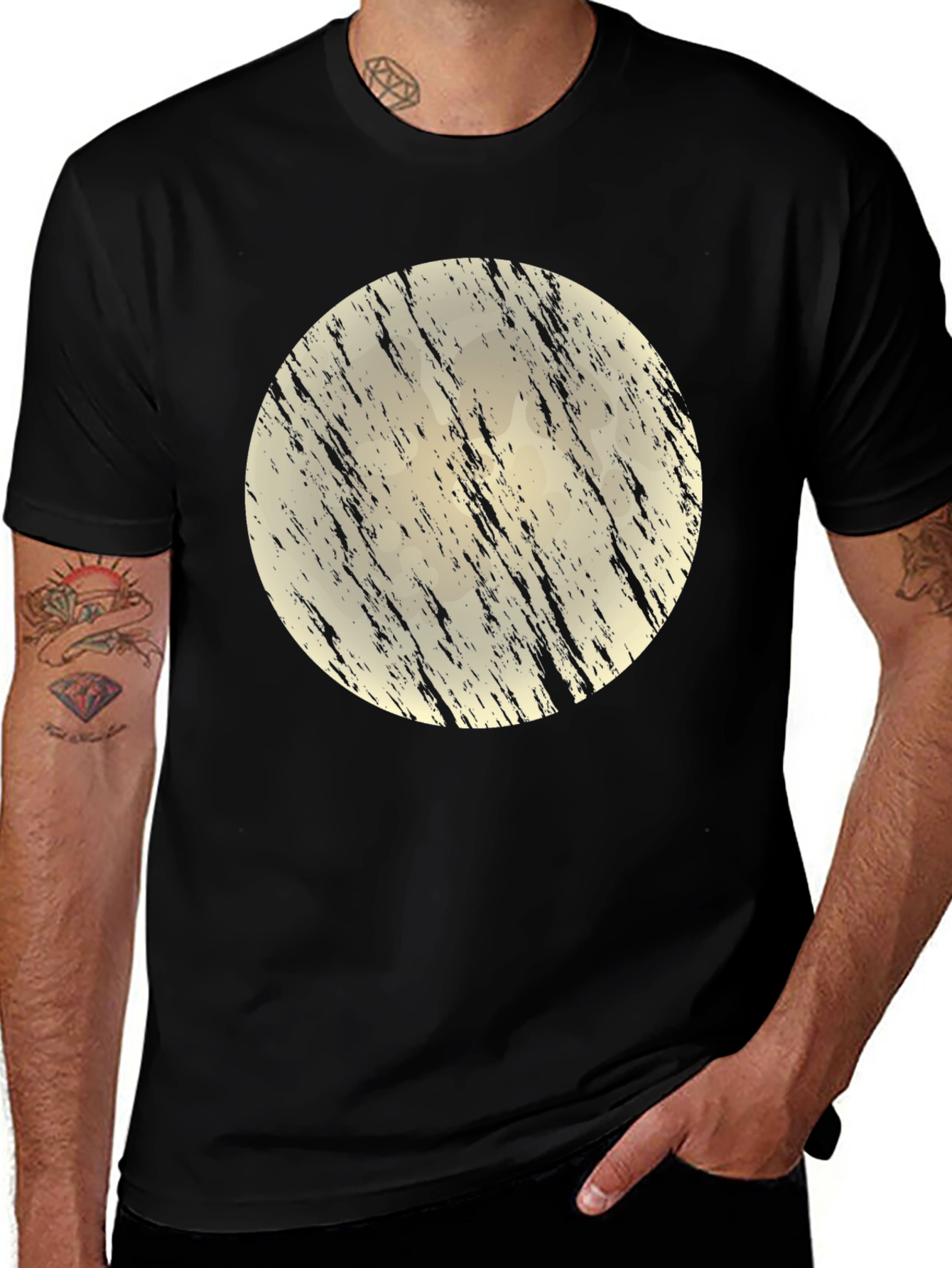 Variant 24 of Grunge Moon Black T-Shirt