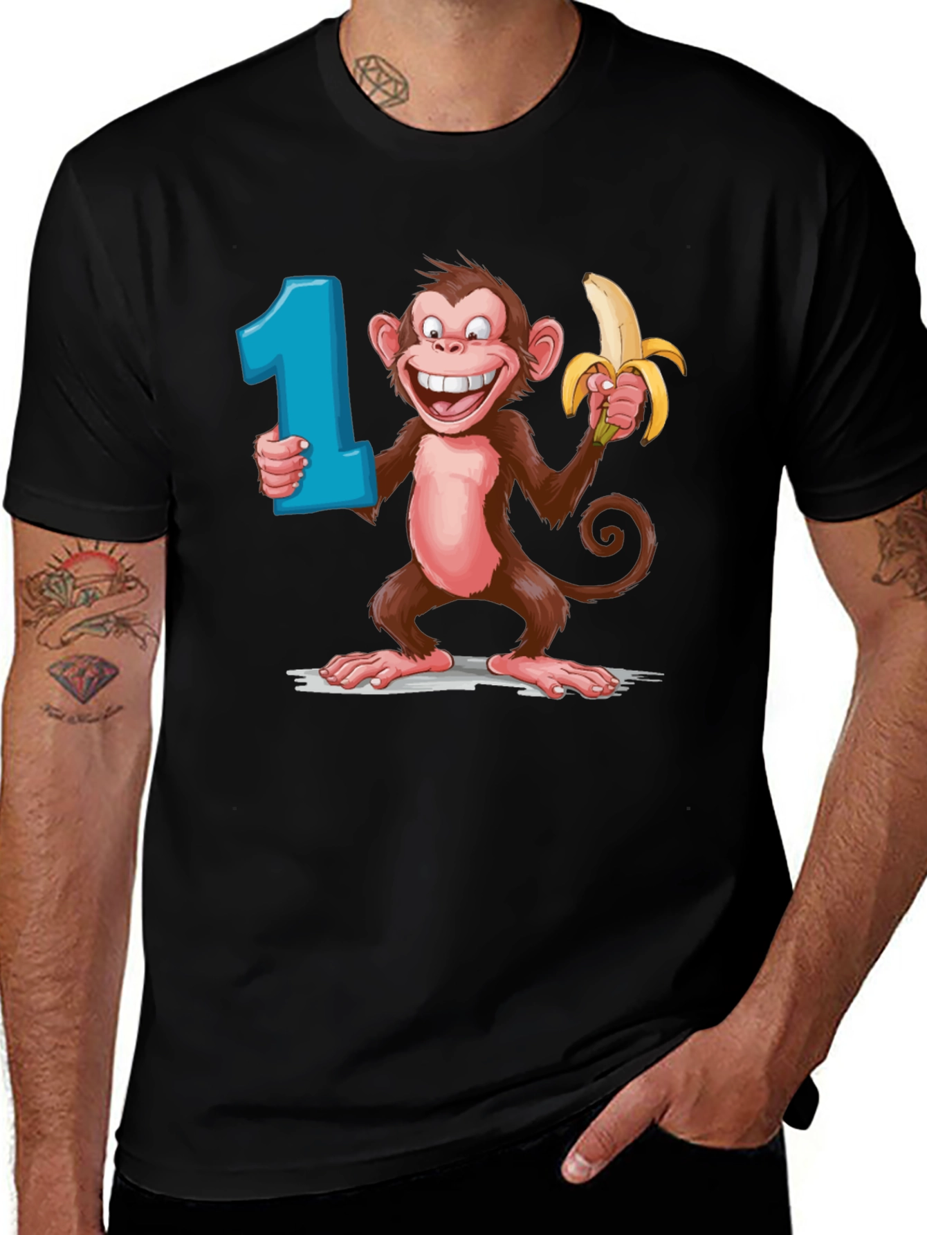 Variant 25 of Monkey 1st Birthday T-Shirt
