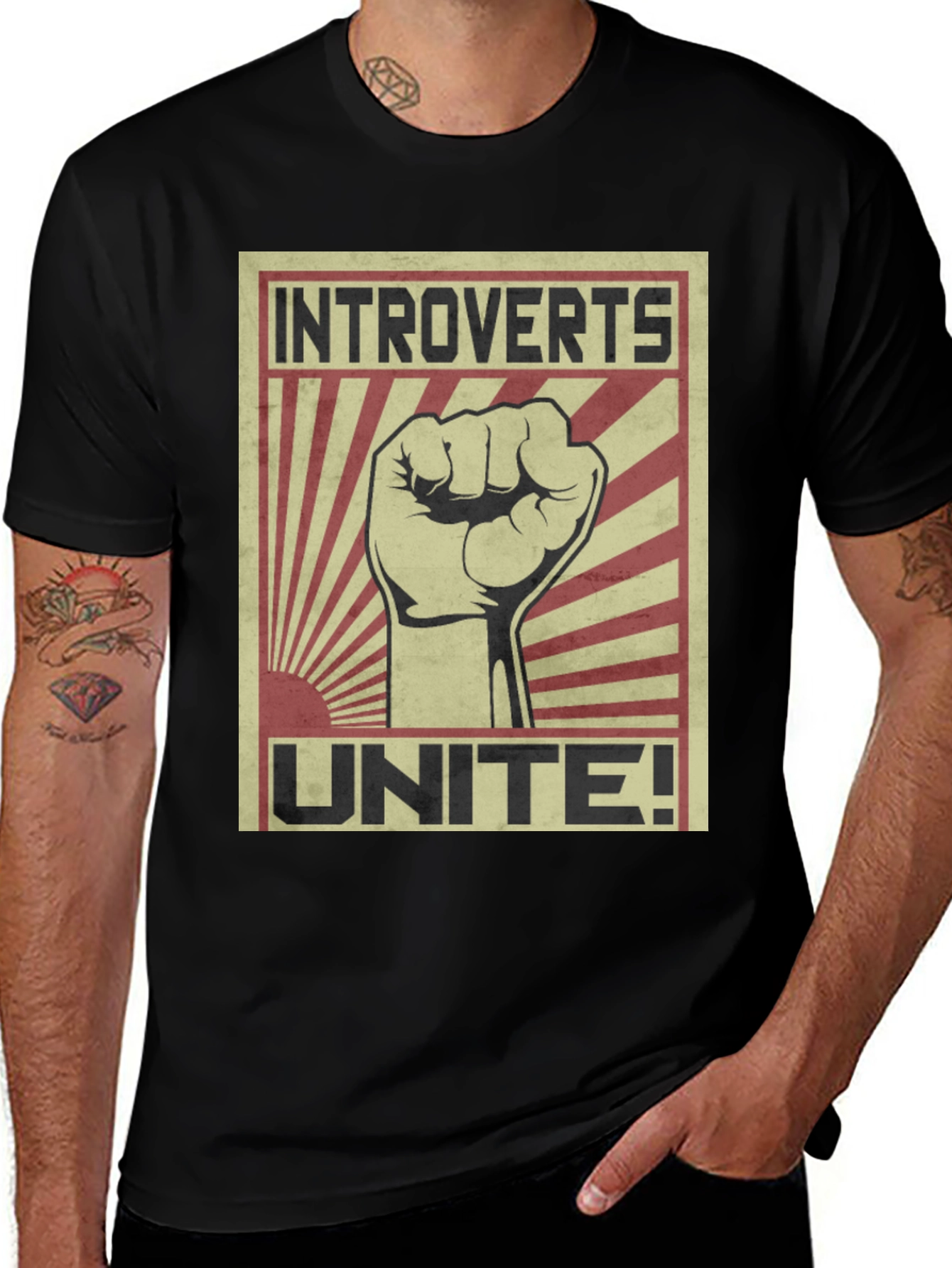 Introverts Unite! Graphic T-Shirt