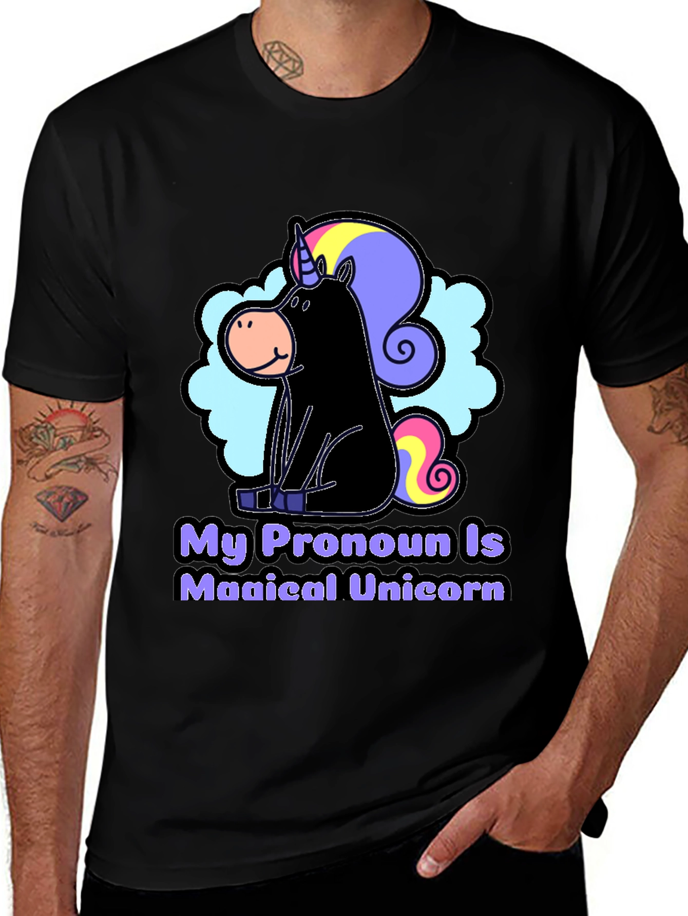 Variant 19 of My Pronoun Is Magical Unicorn T-Shirt