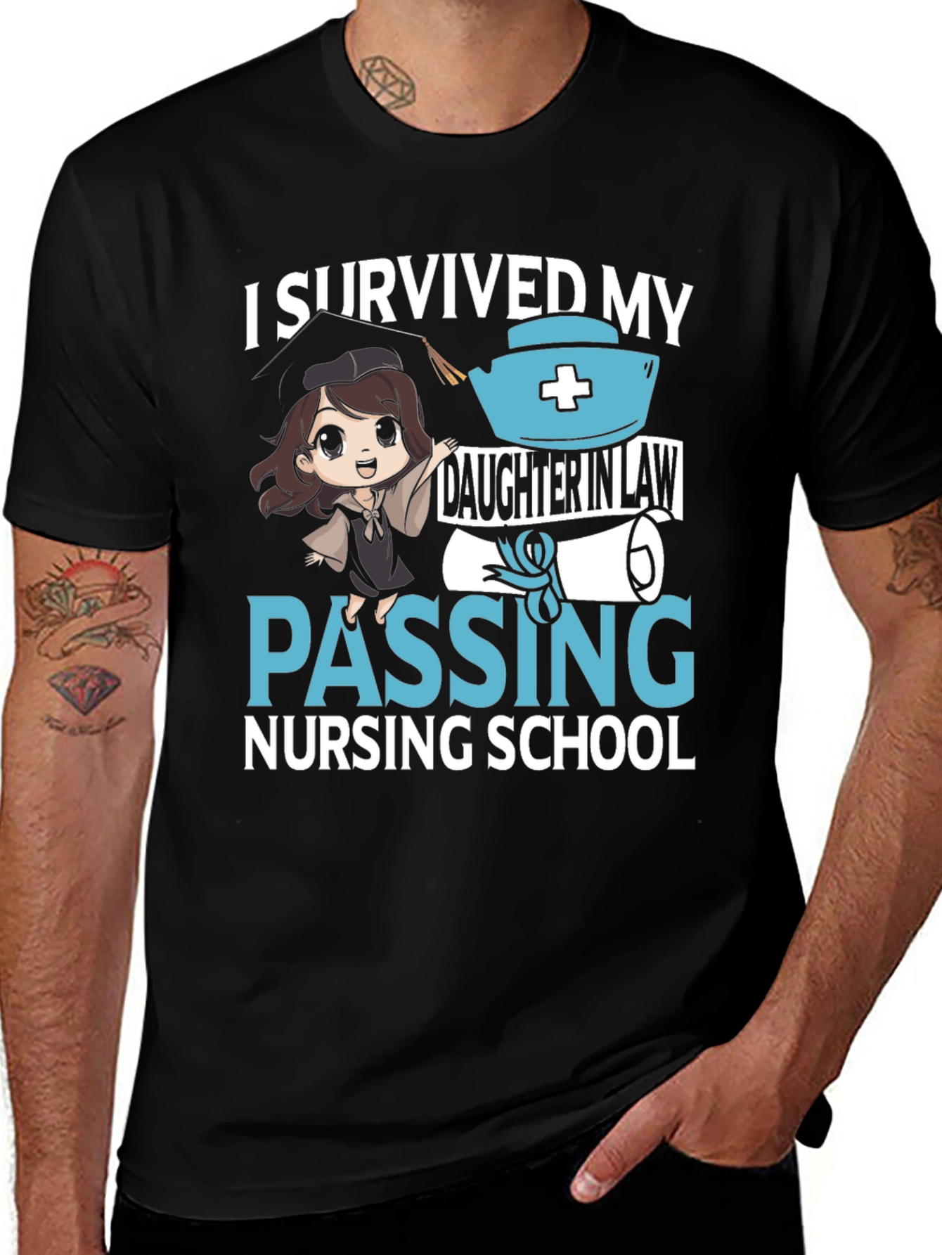 Variant 13 of I Survived My Daughter in Law Nursing School T-Shirt