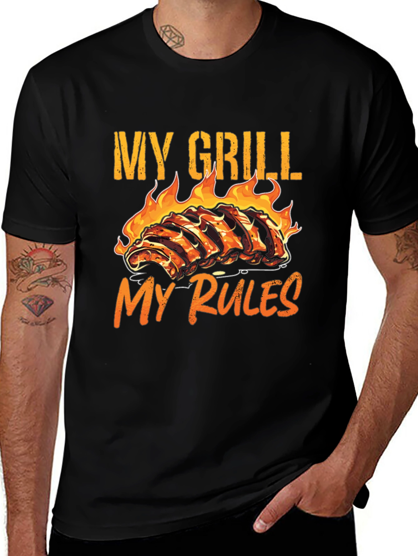 My Grill My Rules BBQ Ribs T-Shirt