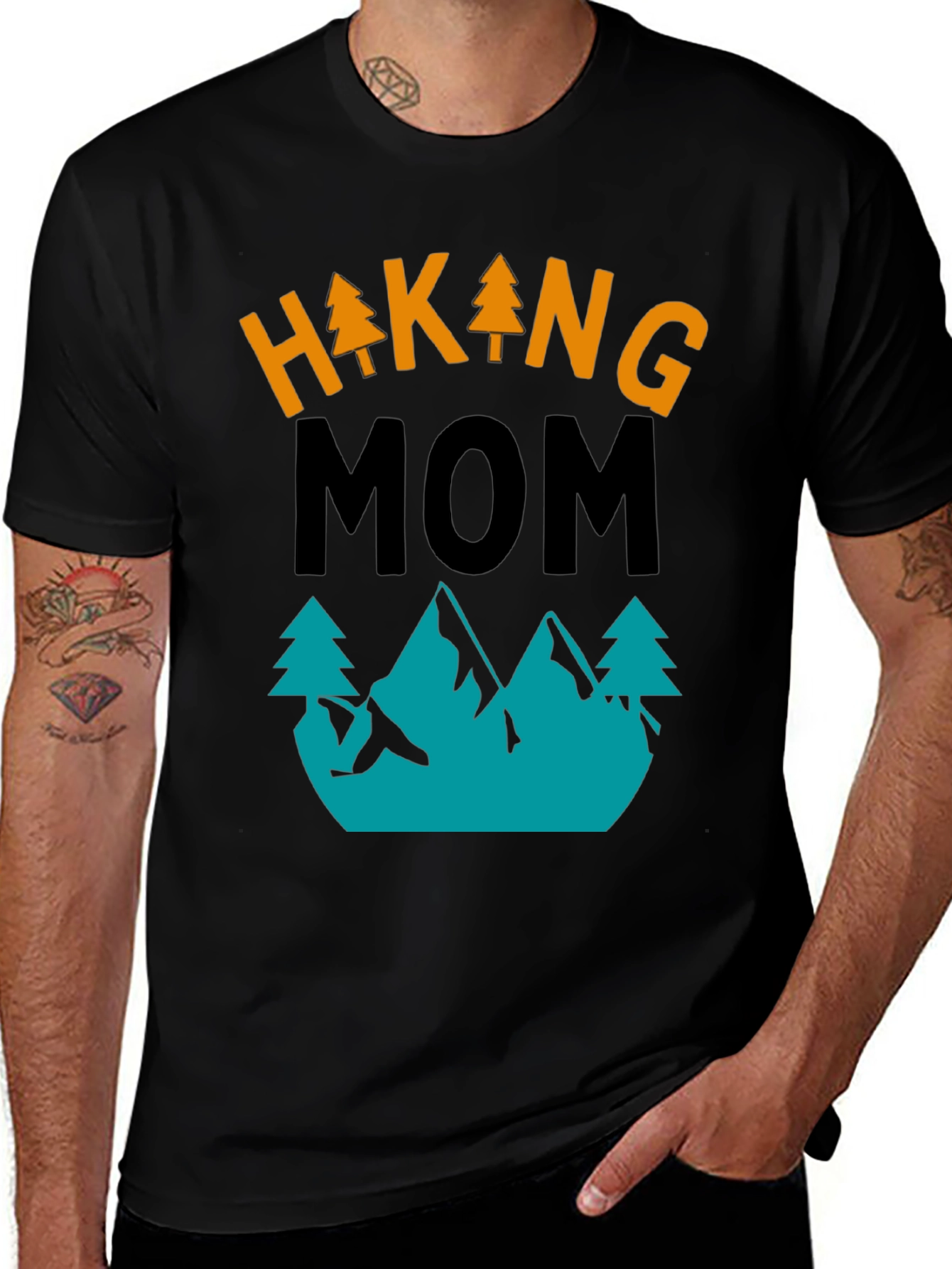 Variant 16 of Hiking Mom Graphic T-Shirt - Outdoor Adventure Tee