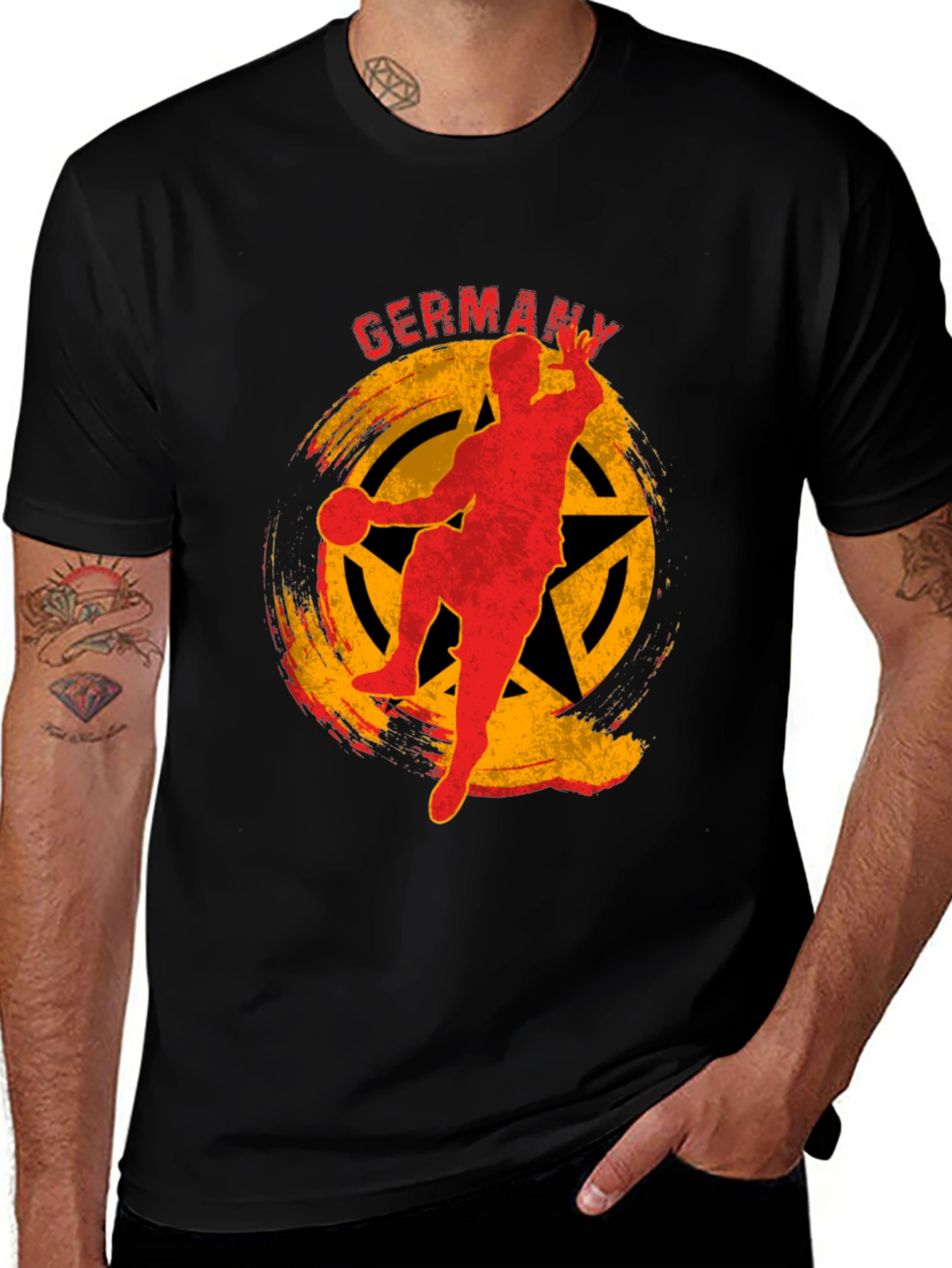 Variant 16 of Germany Handball T-Shirt - Black