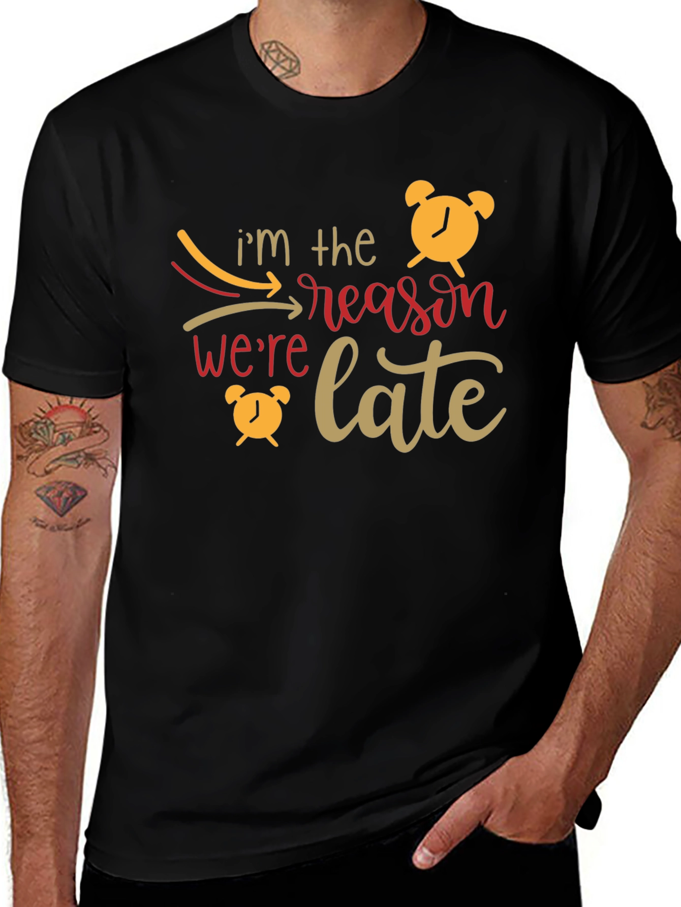 Variant 14 of I'm the Reason We're Late Graphic Tee