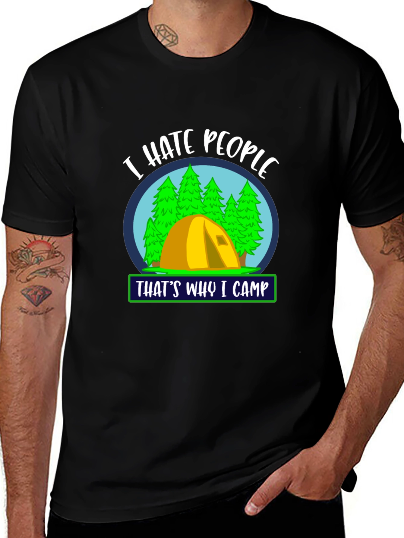 Variant 29 of I Hate People Camping T-Shirt