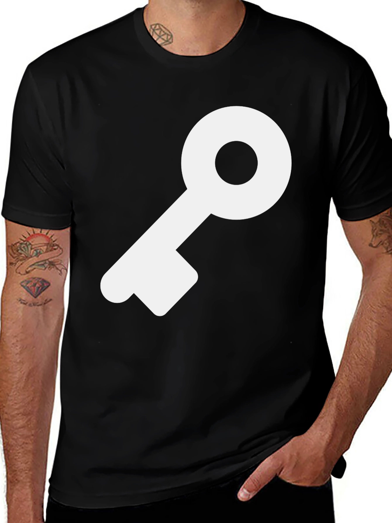 Variant 27 of Key Graphic Tee - Unlock Your Style!