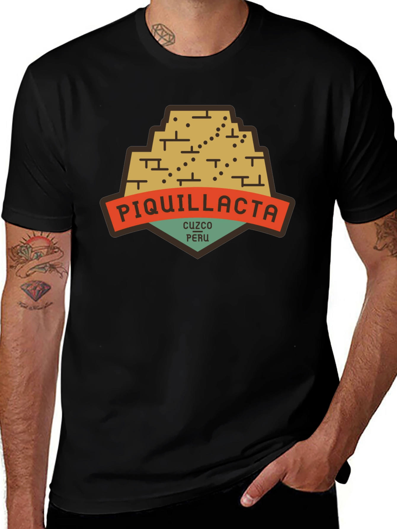 Variant 26 of Piquillacta Cusco Peru Graphic Tee - Vintage Style