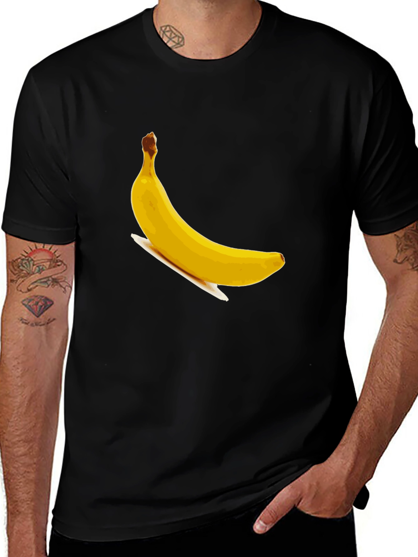 Variant 17 of Banana Graphic Tee -  Funny Fruit Design