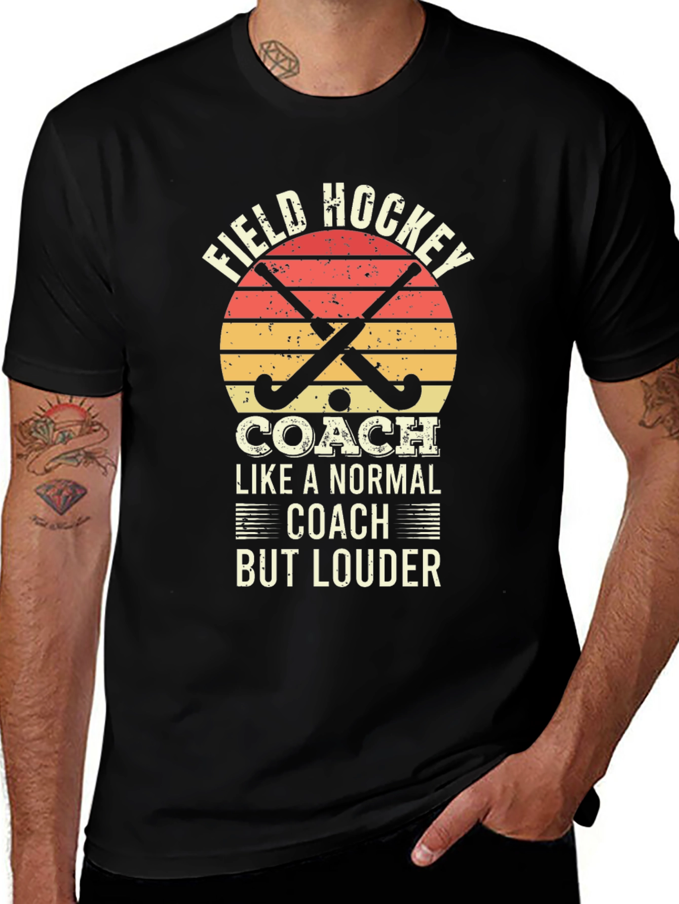 Variant 12 of Field Hockey Coach T-Shirt - Loud Coach Apparel