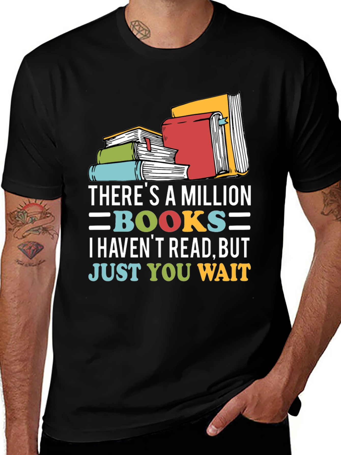 Variant 14 of Book Lover T-Shirt: A Million Books