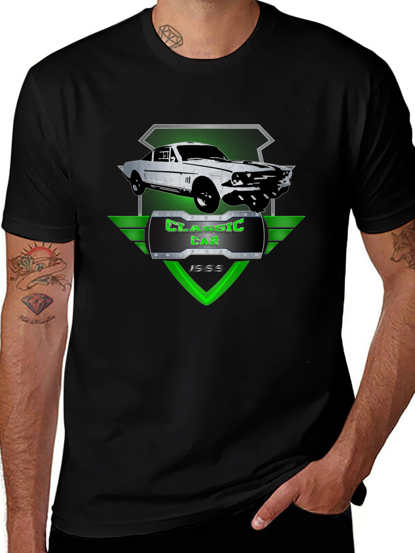 Variant 14 of Classic Car 1965 T-Shirt - Black