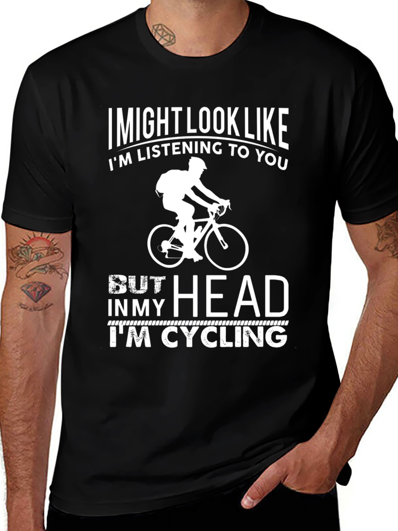 Cycling Mind T-Shirt: I Might Look Like I'm Listening
