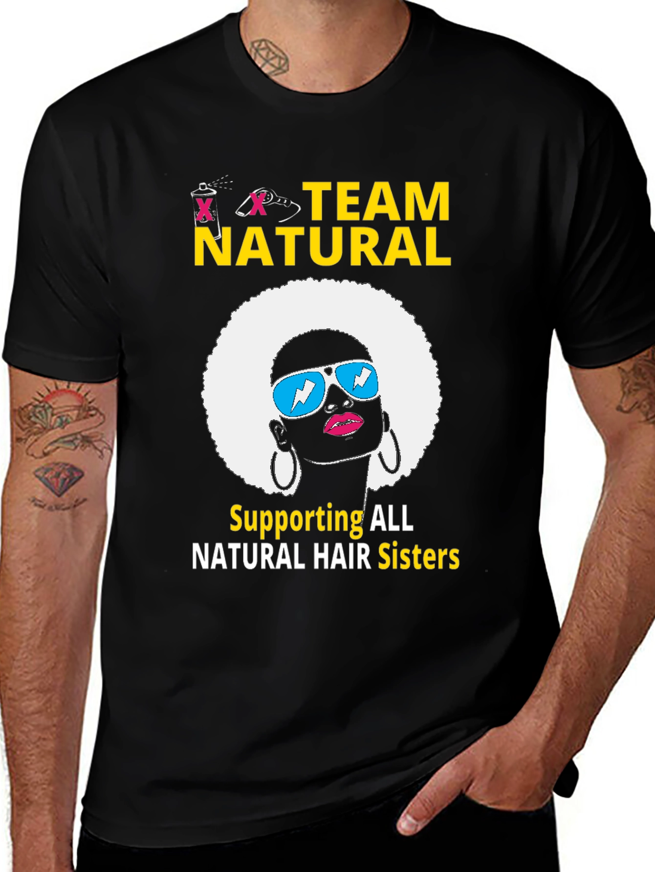 Team Natural Hair T-Shirt - Afro Sister Support