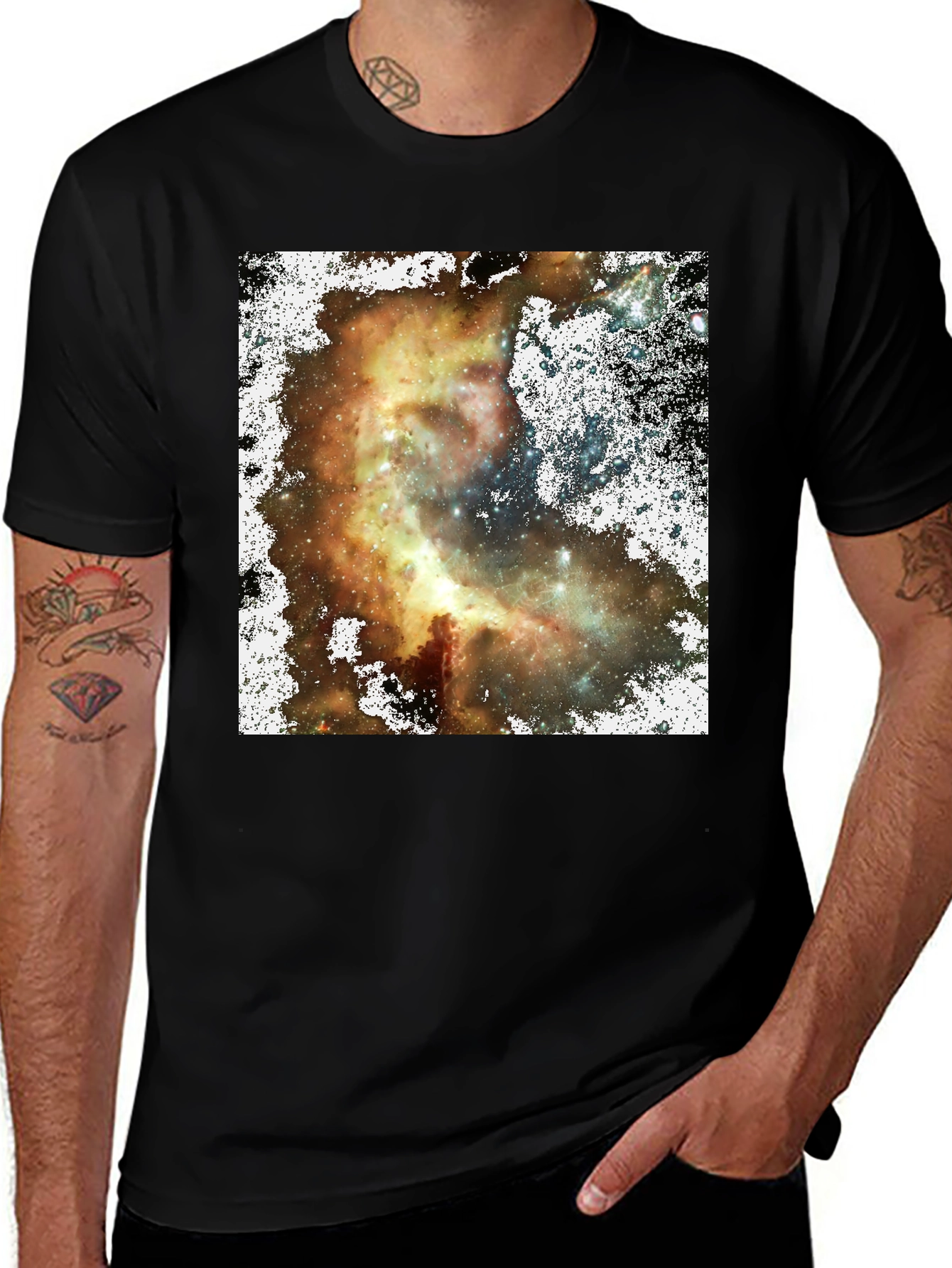 Variant 30 of Nebula Print T-Shirt - Galaxy Graphic Tee