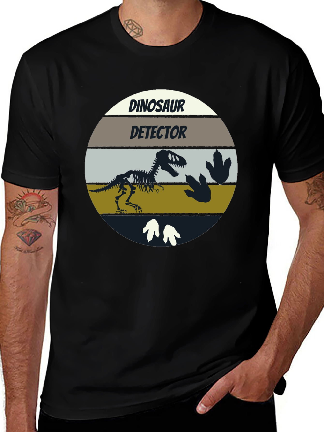 Variant 4 of Dinosaur Detector Graphic Tee - Science Humor