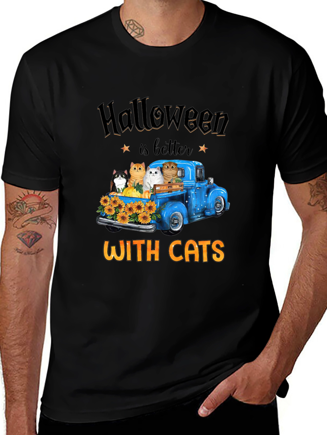 Variant 18 of Halloween Cats T-Shirt - Funny Cat Lover Tee