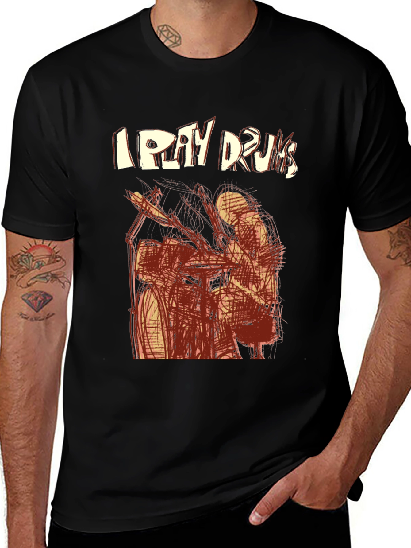 Variant 21 of I Play Drums Graphic Tee