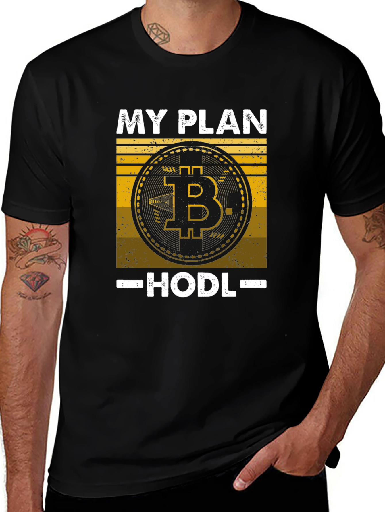 Variant 30 of Bitcoin HODL Plan T-Shirt - Crypto Investor Tee