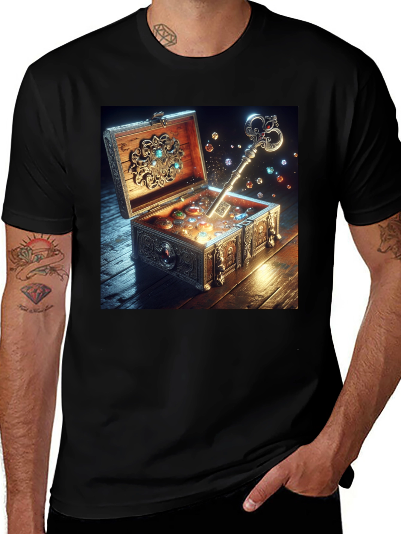 Variant 12 of Treasure Chest T-Shirt - Unlock Your Style!