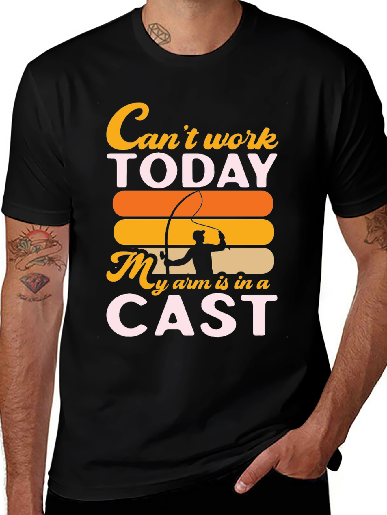 Variant 13 of Funny Fishing T-Shirt: Can't Work Today!