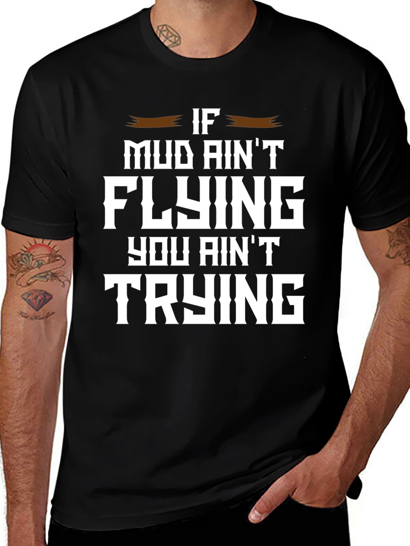 Variant 27 of Mud Flying Graphic Tee - Black