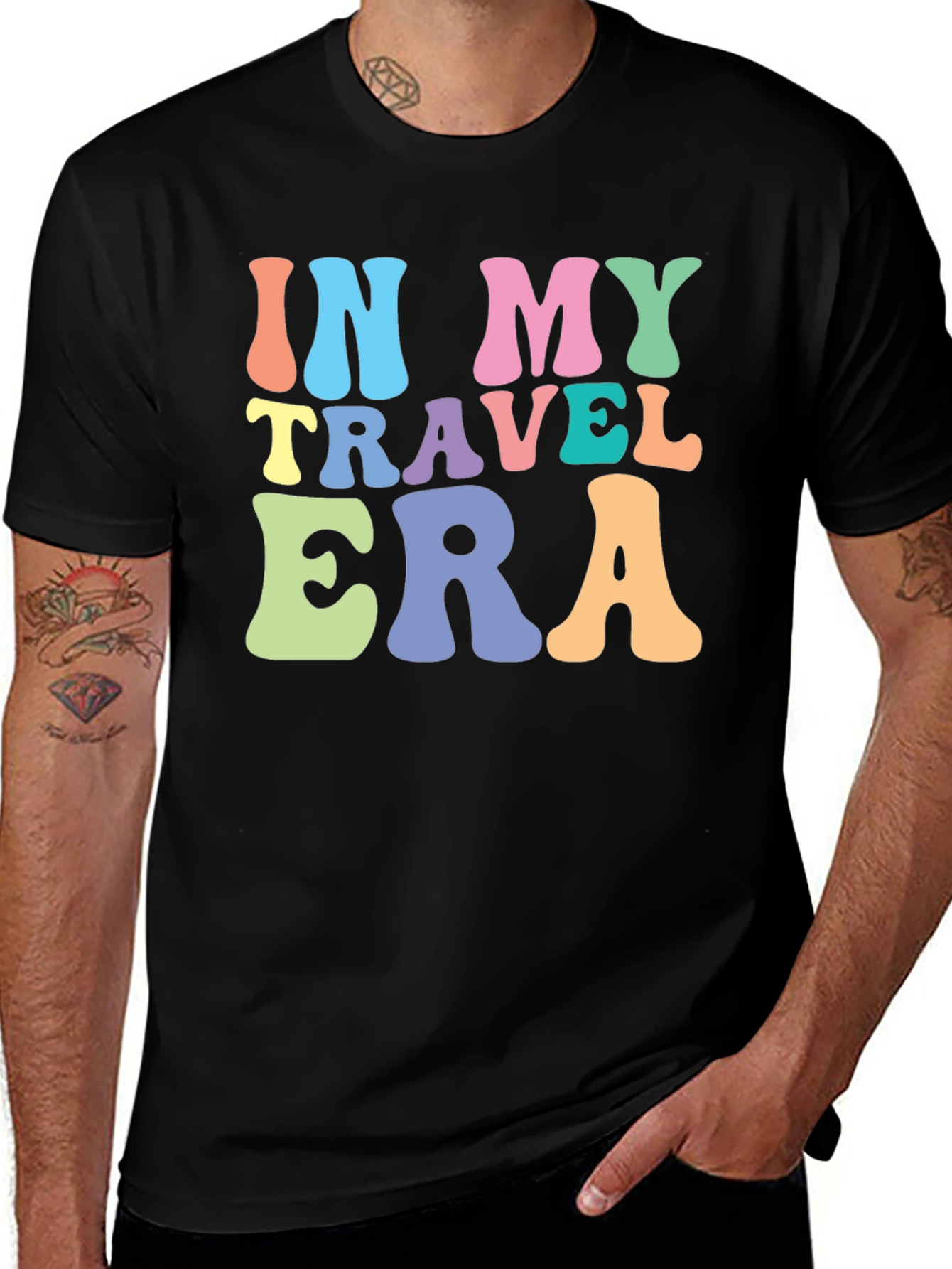 Variant 7 of In My Travel Era Black T-Shirt