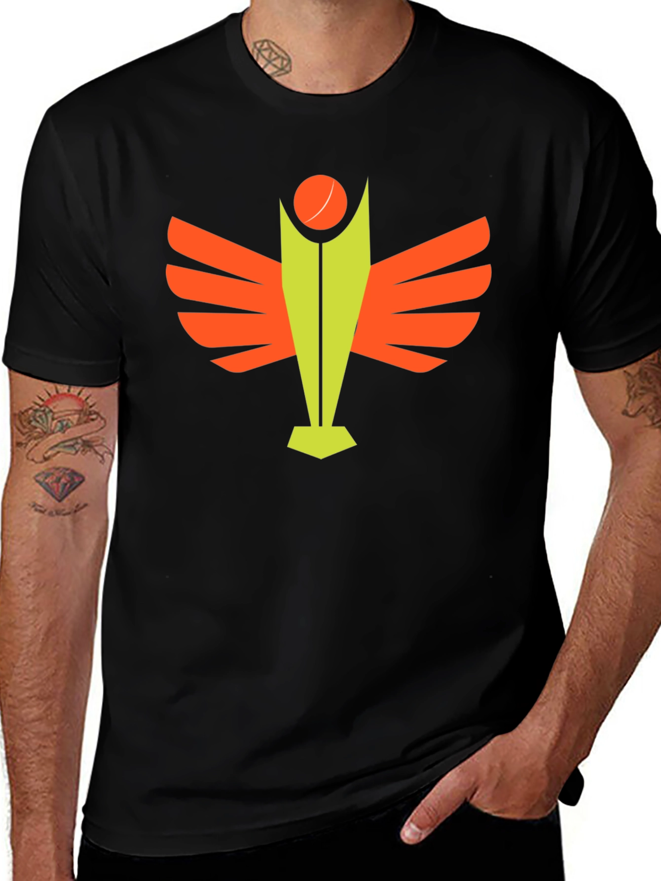 Winged Icon Graphic Tee - Casual Style