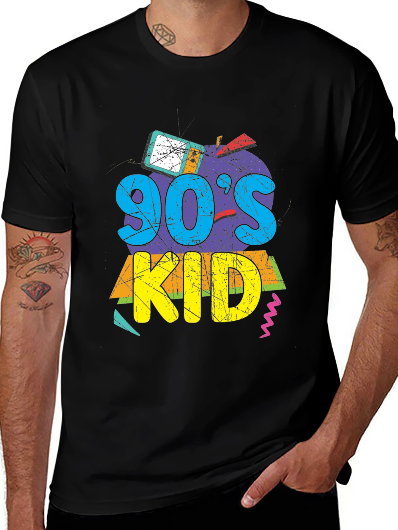 Variant 3 of 90's Kid Graphic Tee - Retro Style