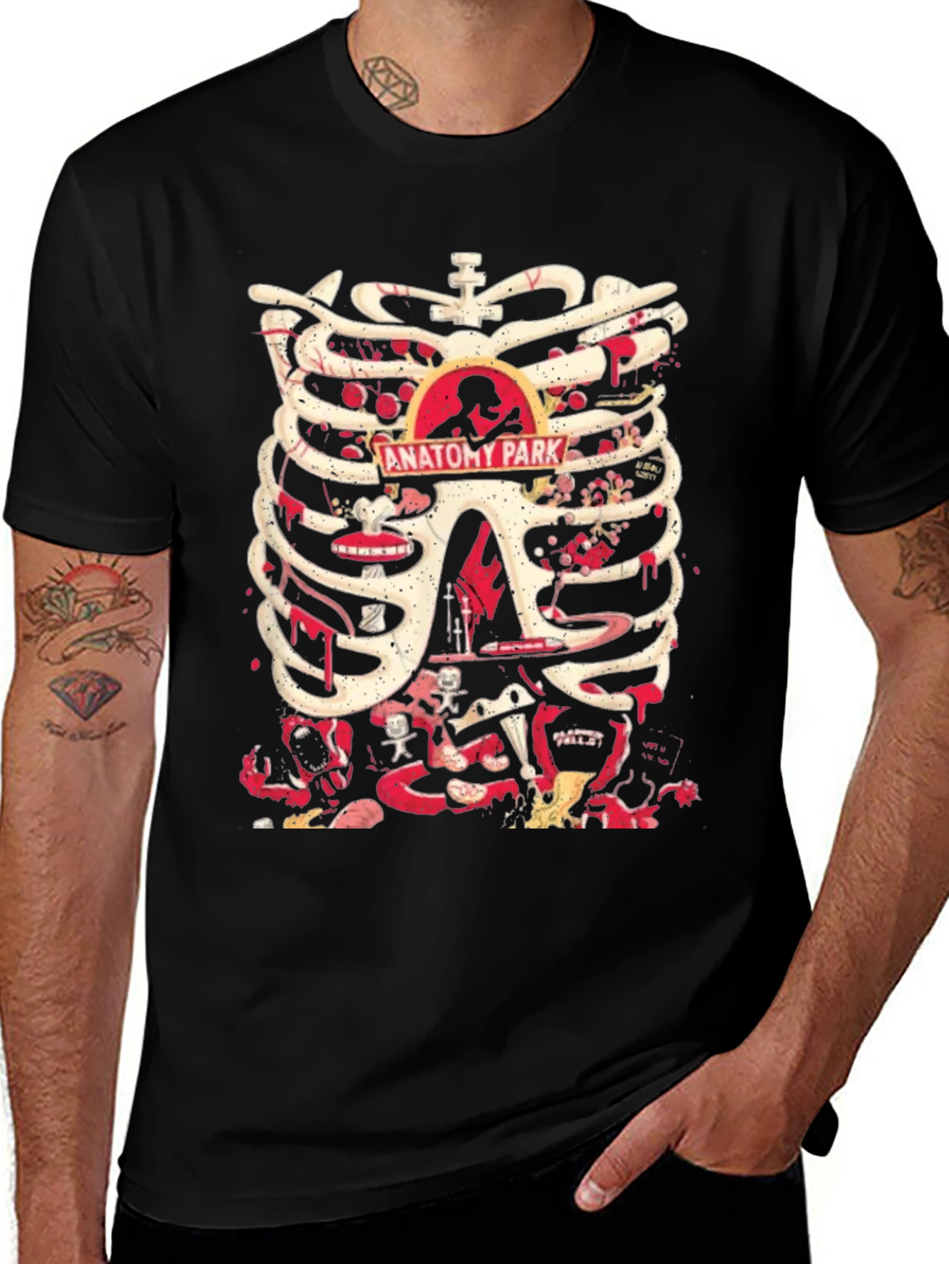 Variant 16 of Anatomy Park Graphic Tee - Black