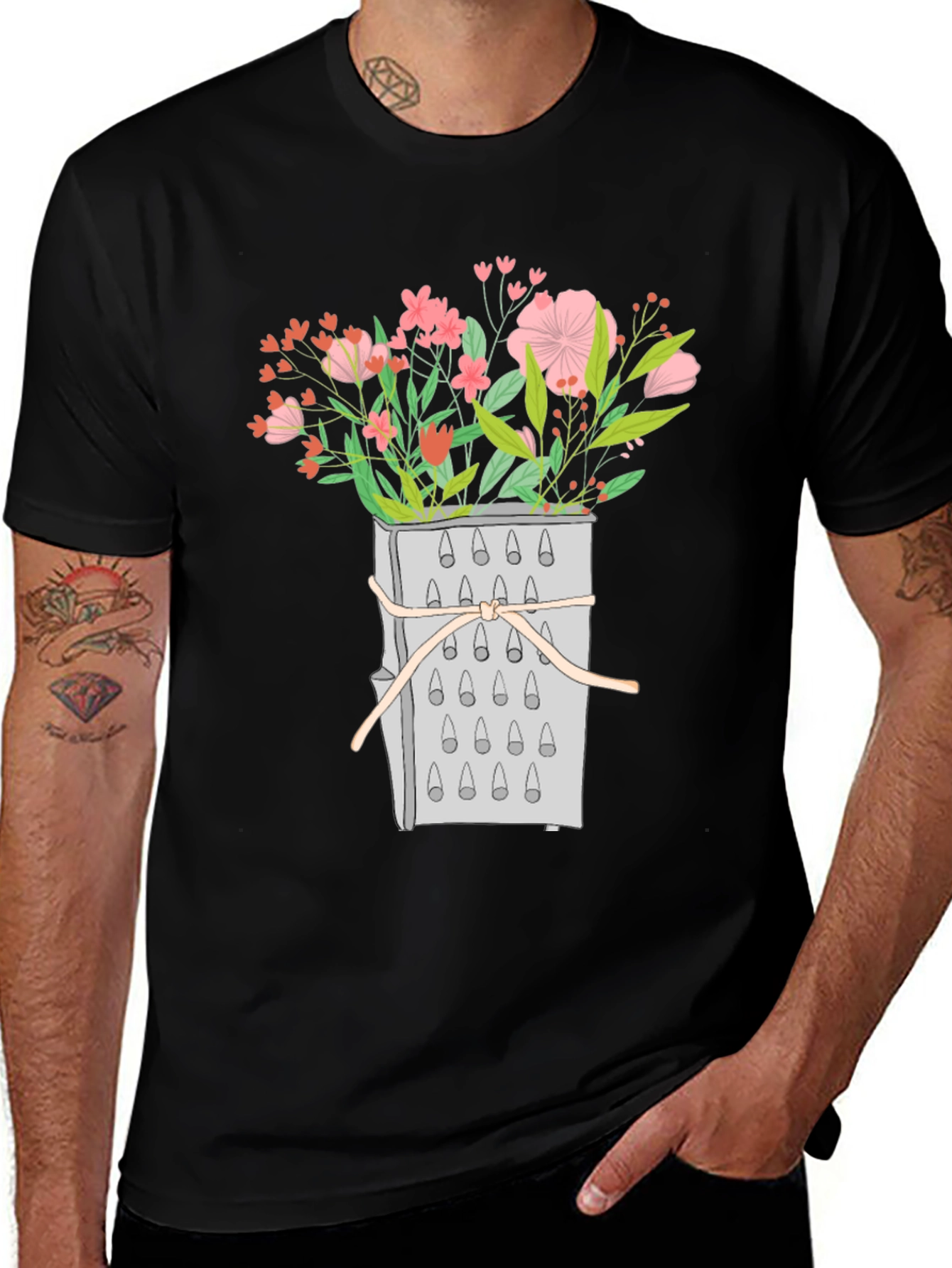 Variant 12 of Floral Grater Graphic Tee - Unique Design