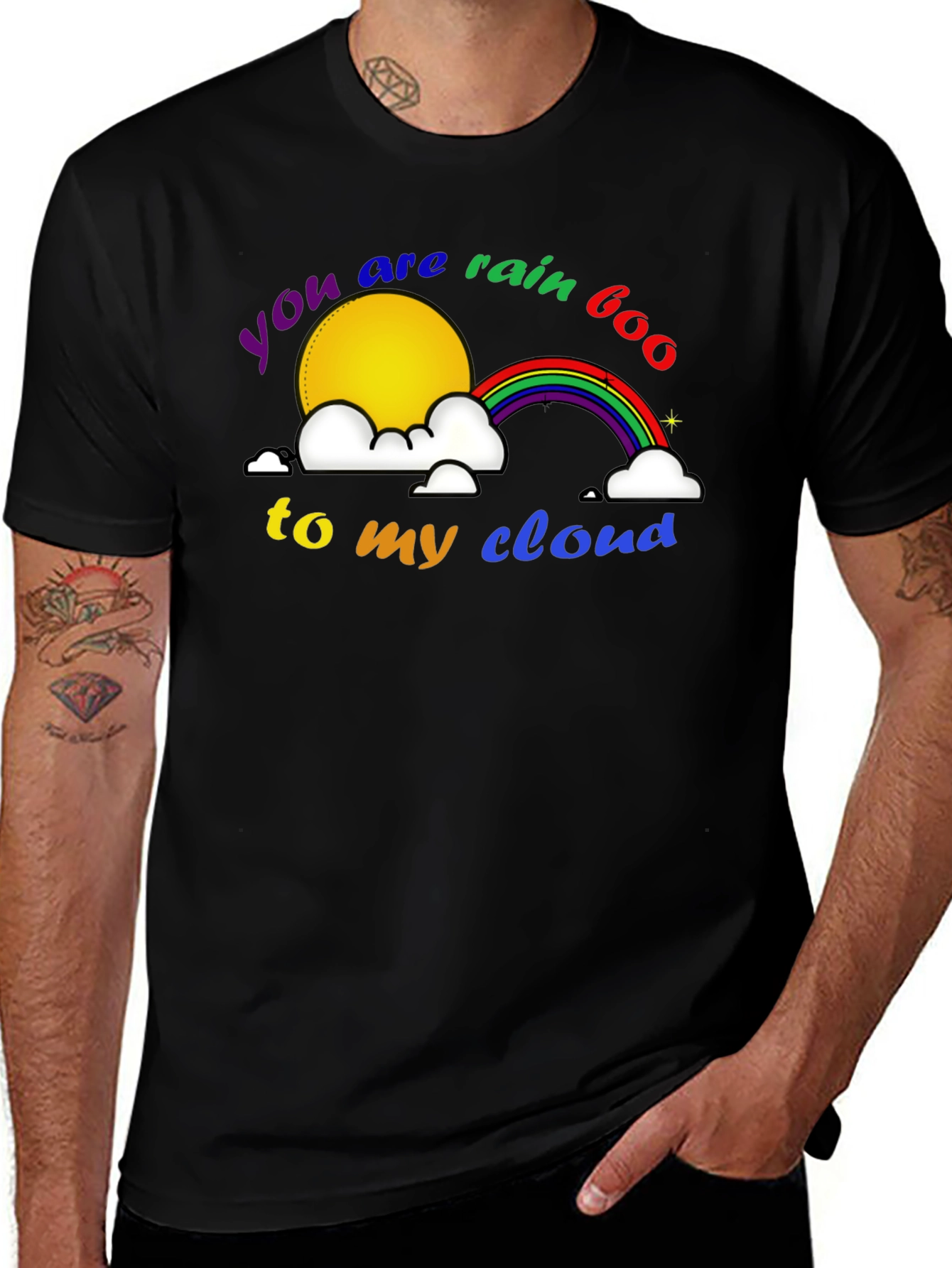 Rainbow Cloud Graphic T-Shirt