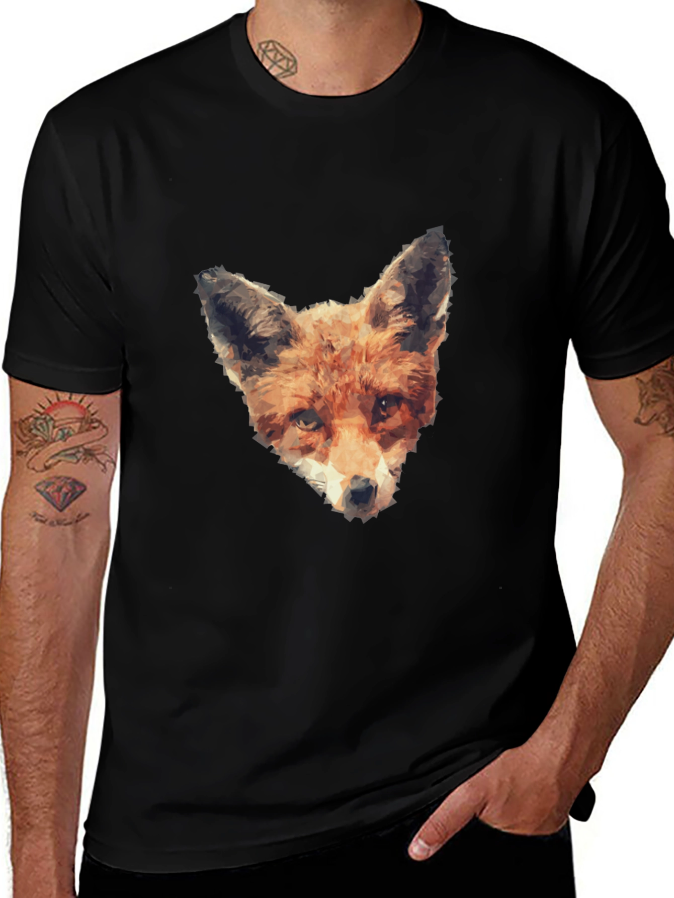 Variant 14 of Fox Graphic Print Tee - Modern Style