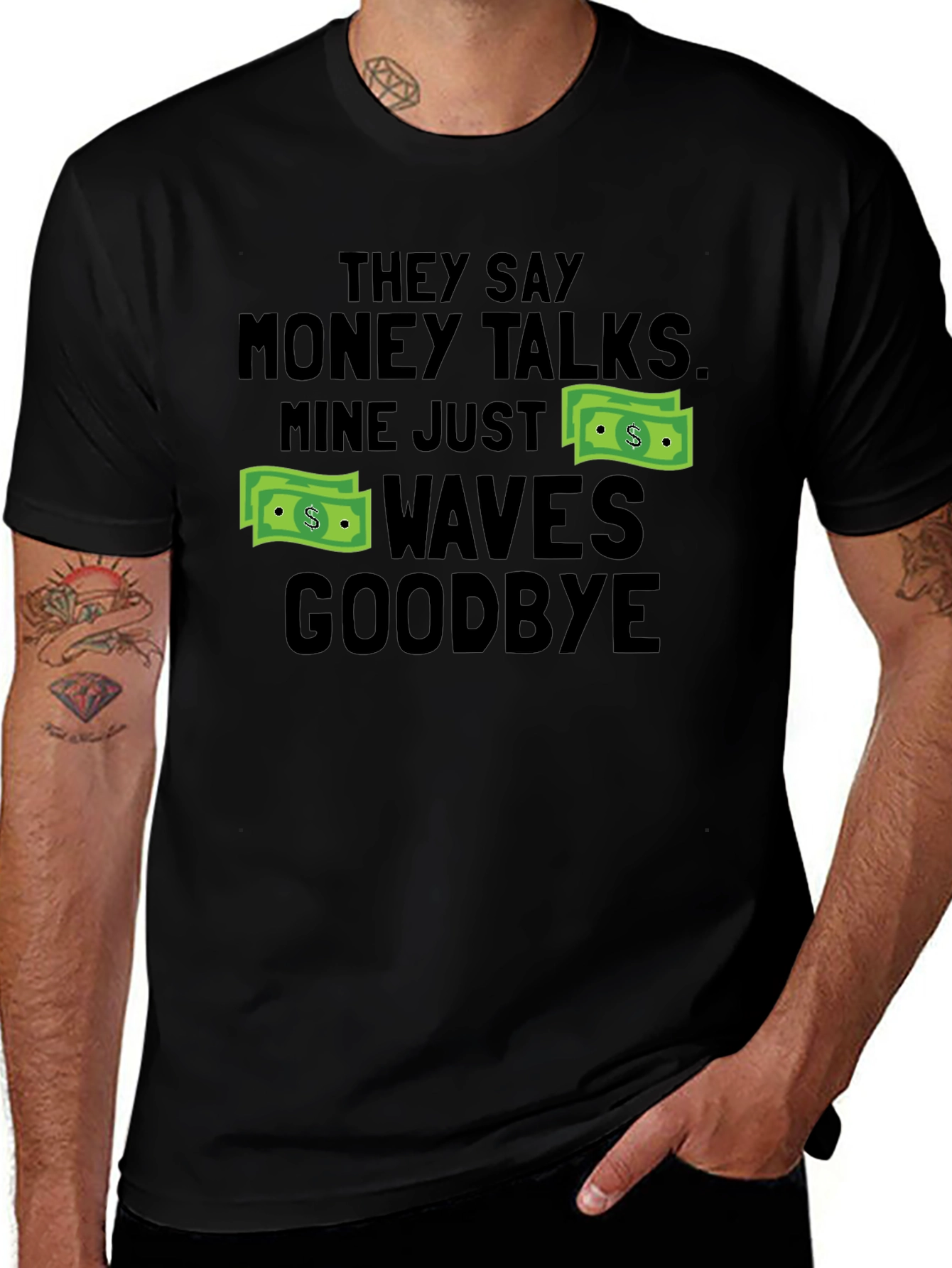 Variant 15 of Money Talks Graphic T-Shirt