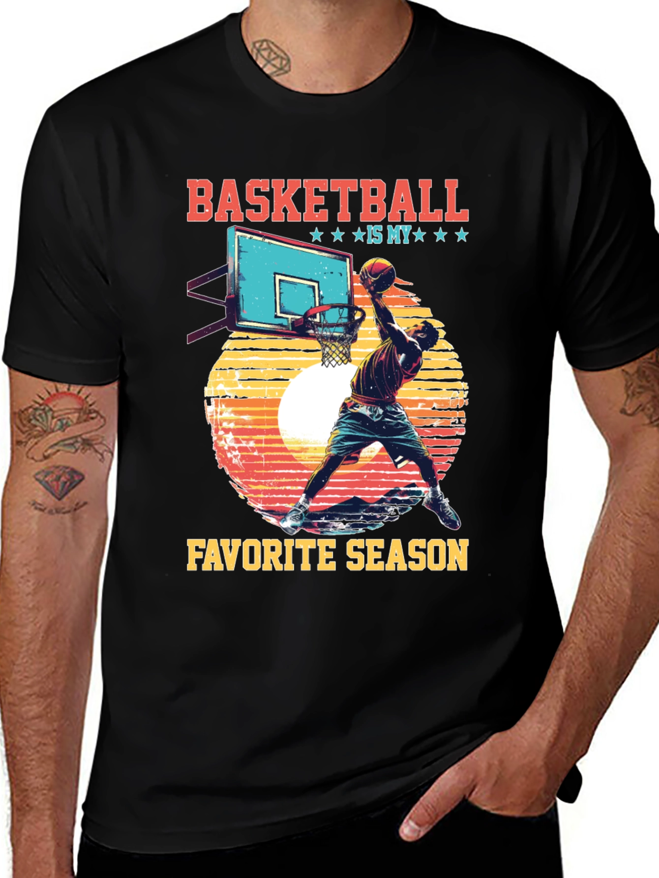 Variant 26 of Basketball Favorite Season Graphic Tee