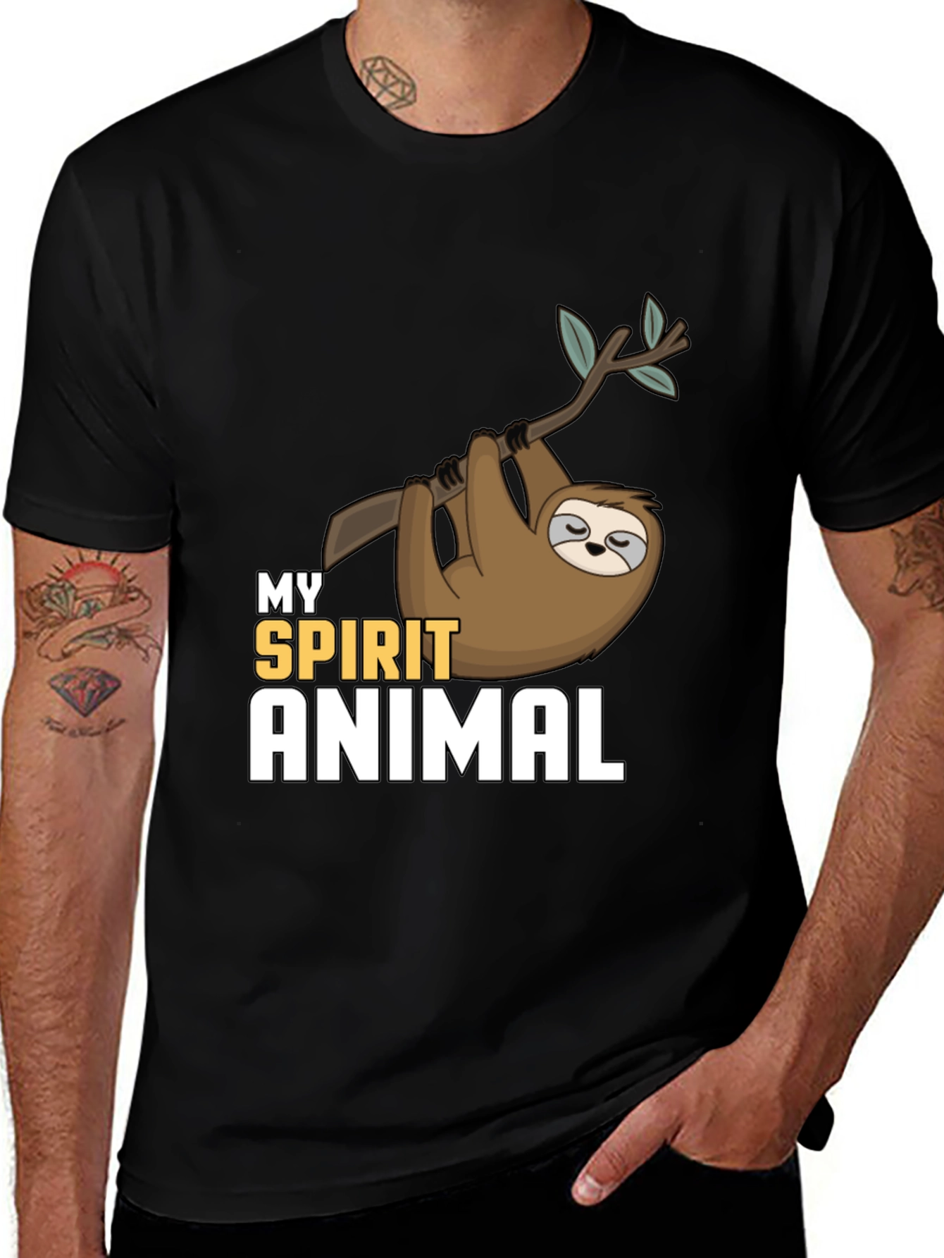 Variant 23 of My Spirit Animal Sloth Tee - Relaxed & Comfortable