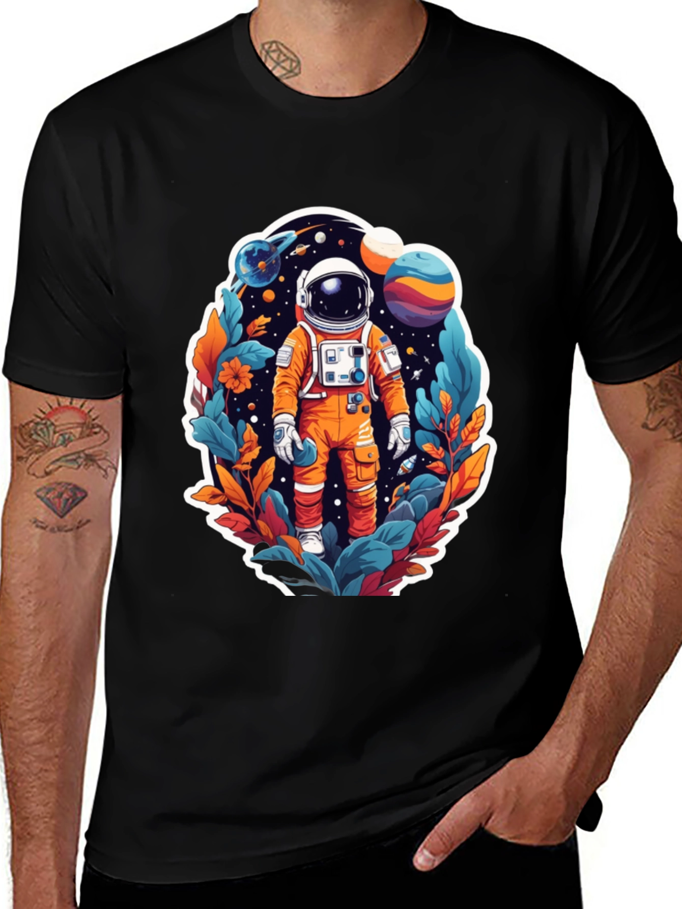 Variant 12 of Astronaut in Space T-Shirt