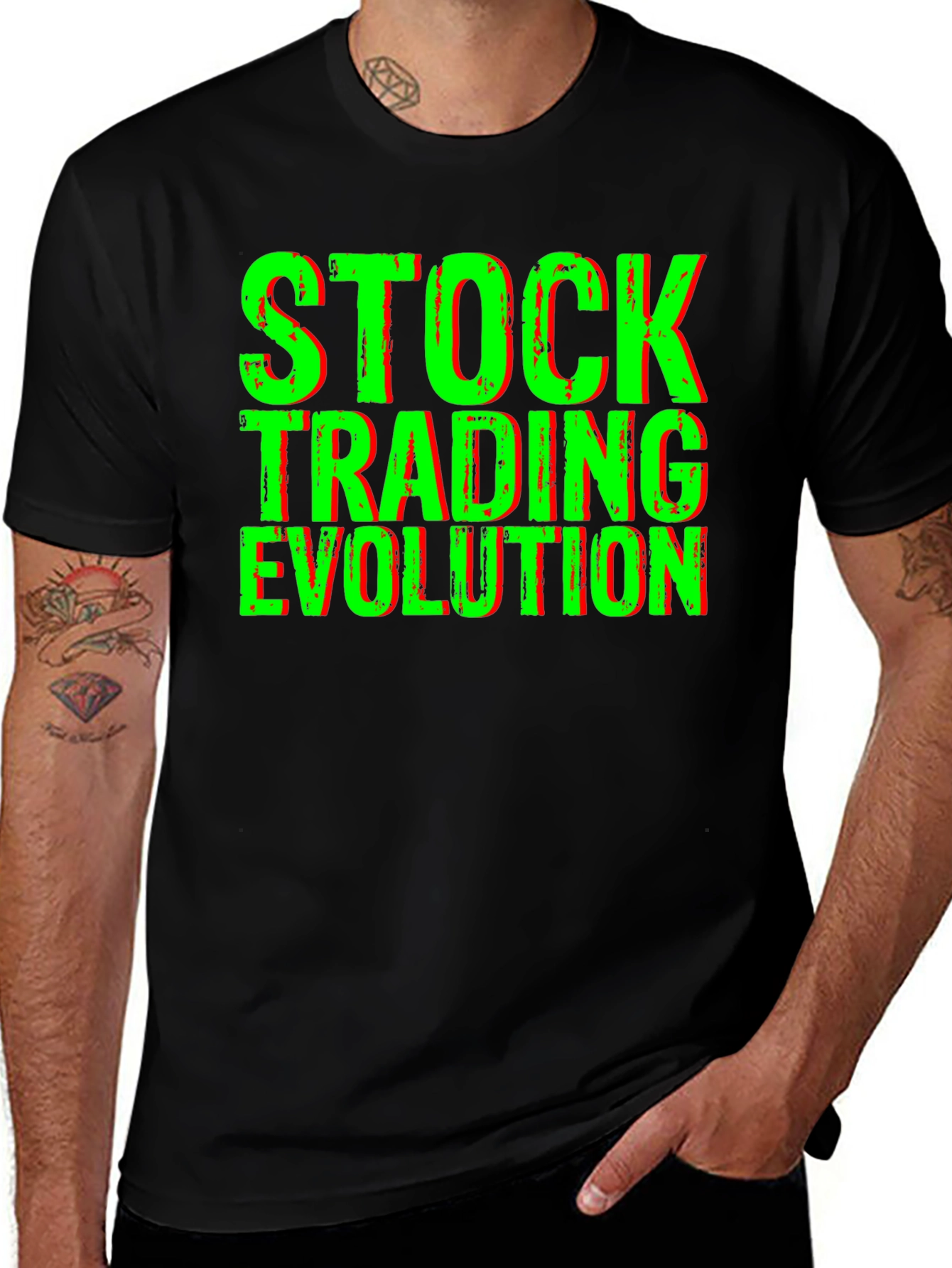 Stock Trading Evolution Graphic T-Shirt