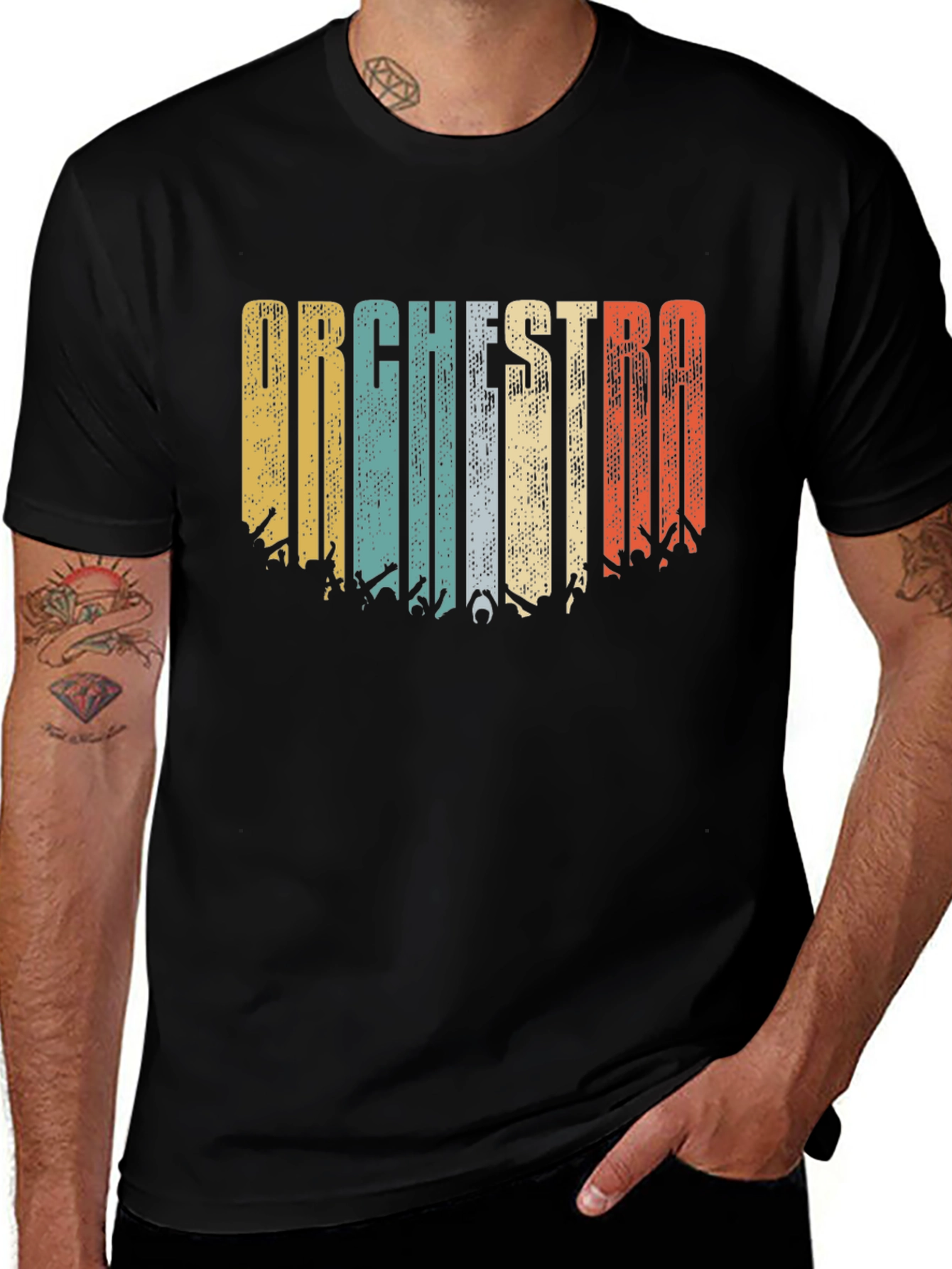 Variant 9 of Vintage Orchestra T-Shirt - Retro Music Lover Tee