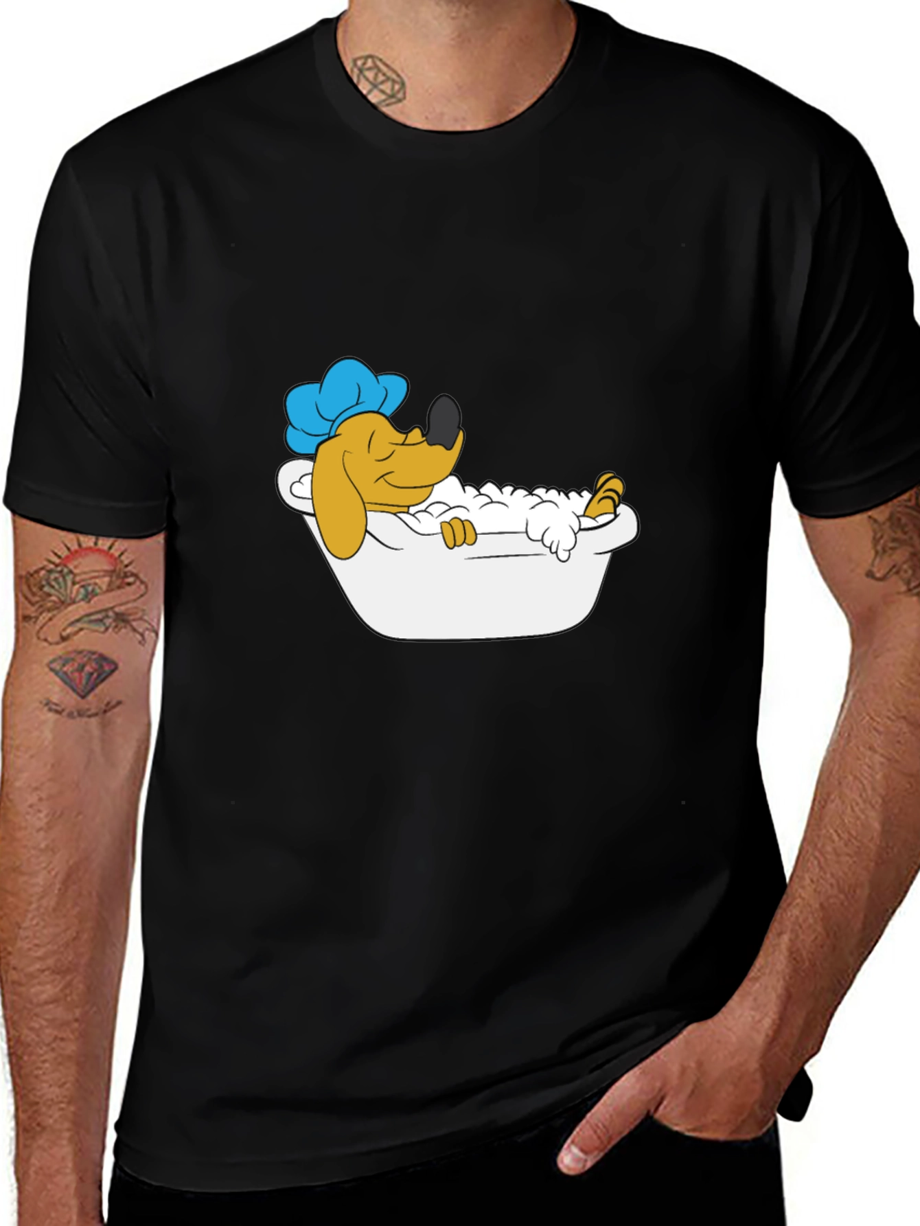 Variant 27 of Cartoon Dog Relaxing T-Shirt