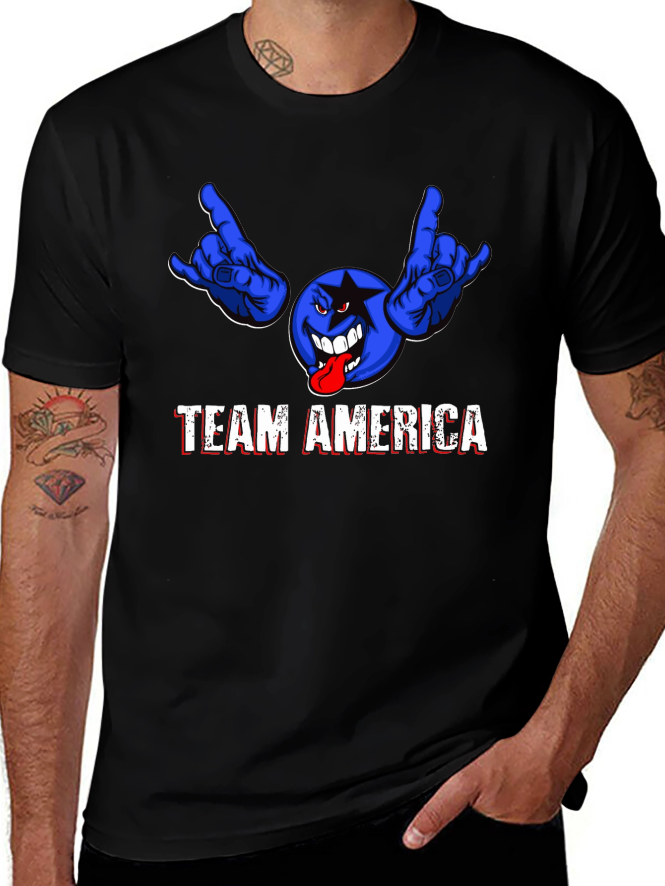Team America Graphic Tee - Black