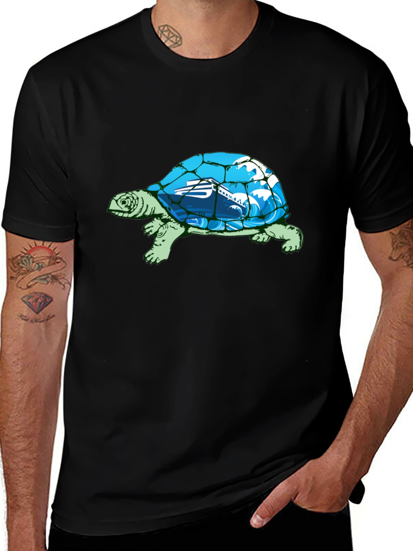 Variant 6 of Turtle Ocean Cruise Graphic Tee
