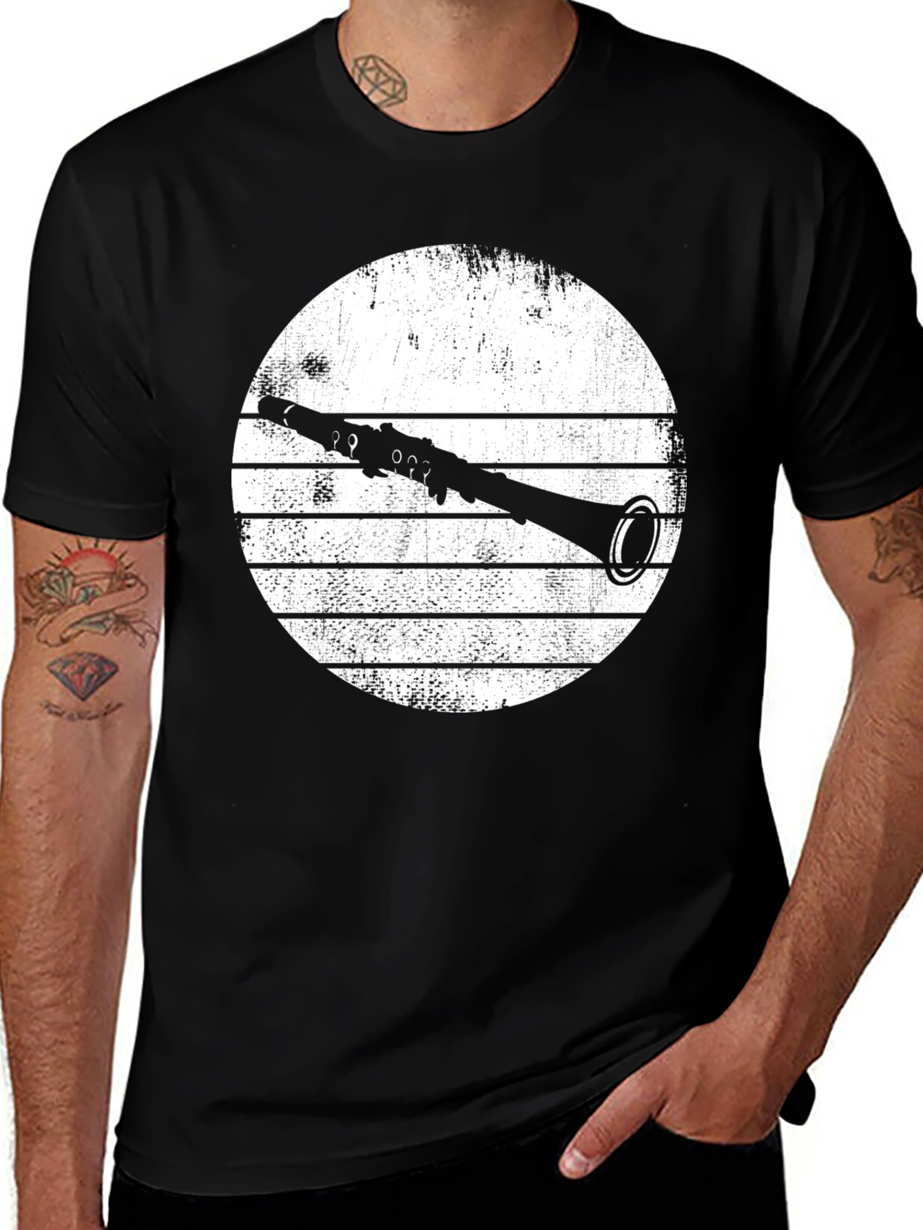 Variant 11 of Clarinet Graphic Tee - Musician's T-Shirt