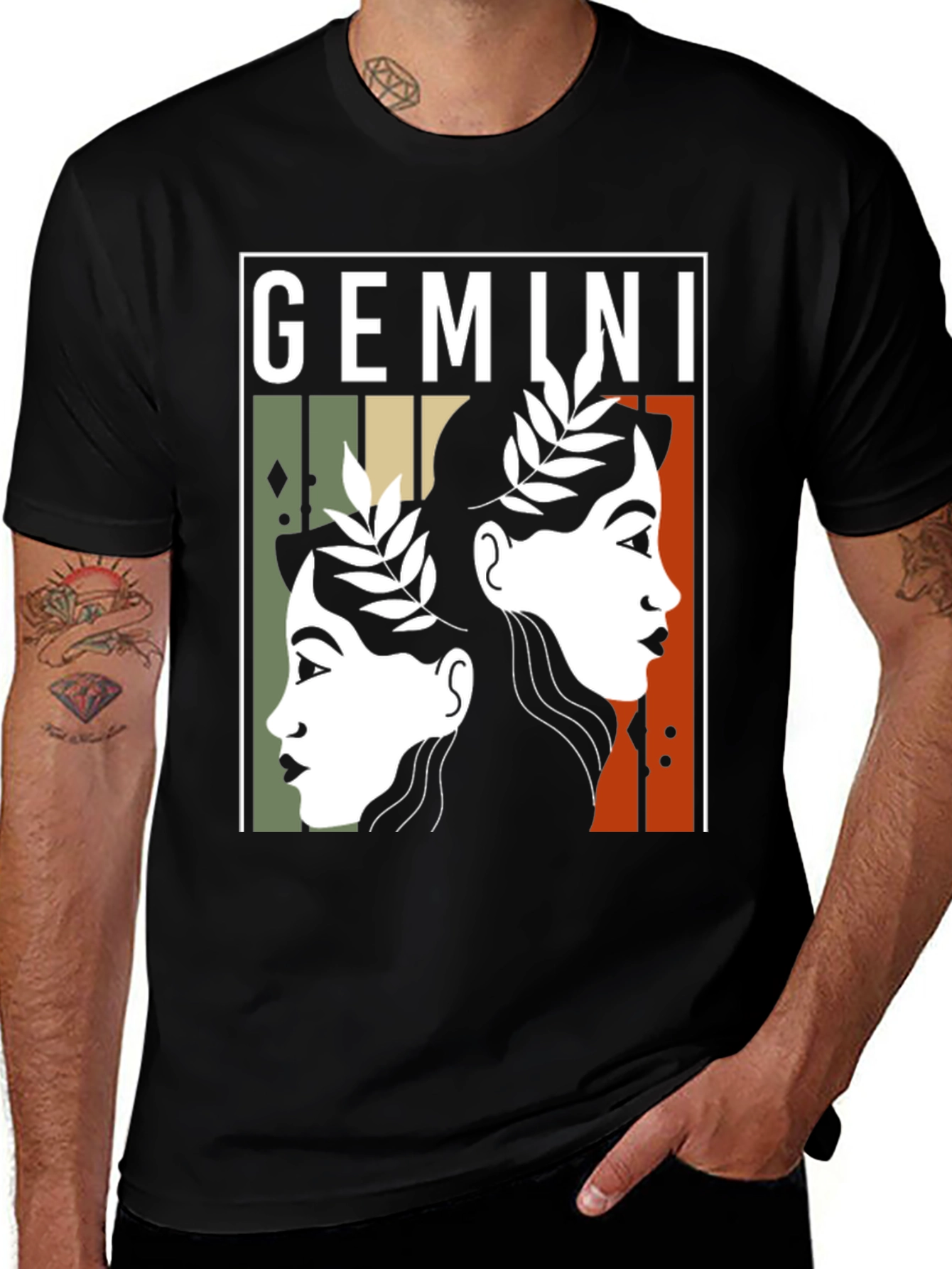 Variant 17 of Gemini Zodiac Graphic T-Shirt - Stylish Astrology Tee